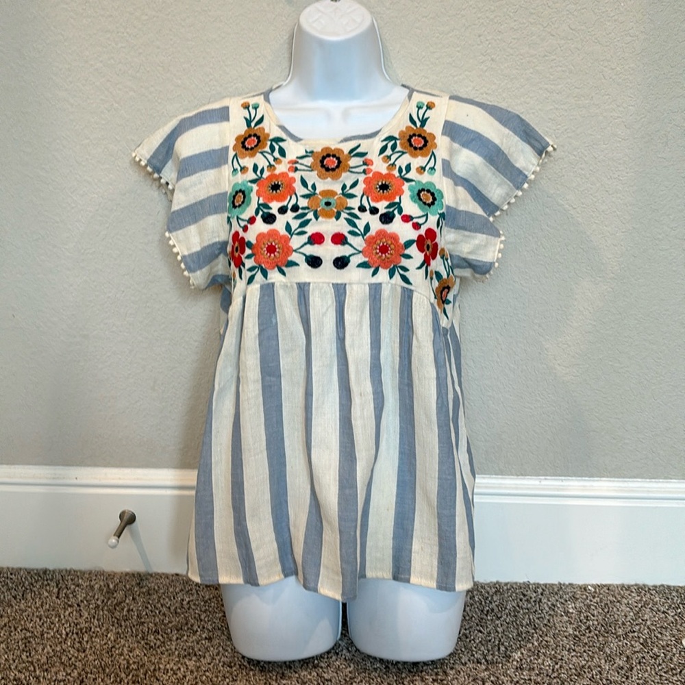 THML striped floral top